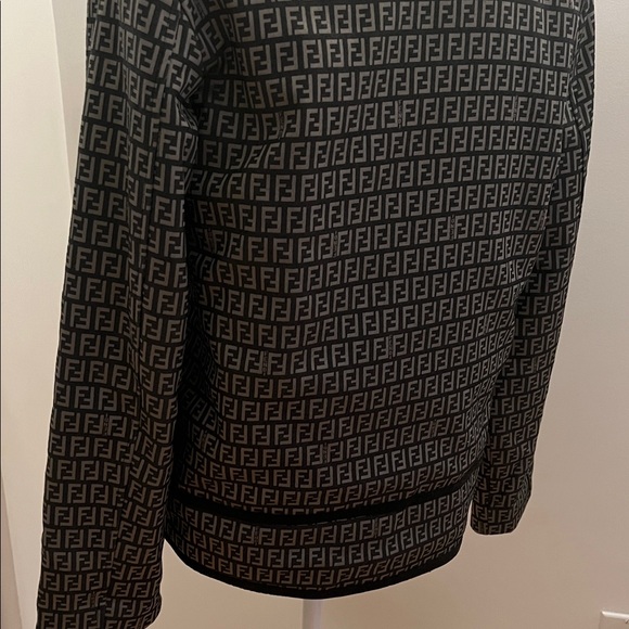 Fendi Monogram Black and Gray Unisex Jacket - Picture 14 of 17